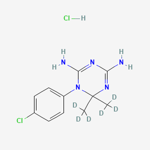 molecular formula C11H15Cl2N5 B10820309 Cycloguanil-d6 (hydrochloride) 