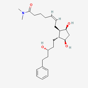 molecular formula C25H39NO4 B10820381 Latanoprost dimethyl amide 