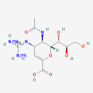 molecular formula C12H20N4O7 B10820391 Zanamivir-13C,15N2 