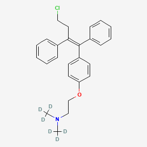 molecular formula C26H28ClNO B10820436 Toremifene-d6 