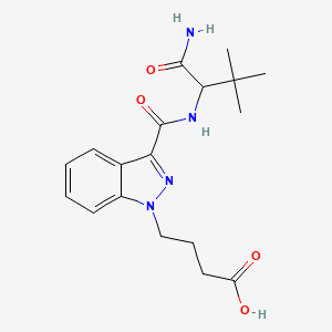 molecular formula C18H24N4O4 B10820450 ADB-BUTINACA N-butanoic acid metabolite 
