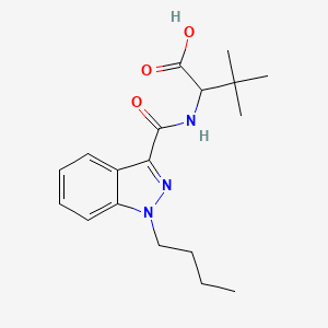 molecular formula C18H25N3O3 B10820498 MDMB-BUTINACA butanoic acid metabolite 