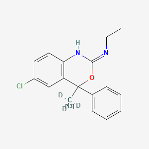 molecular formula C17H17ClN2O B10820525 Etifoxine-13C-d3 