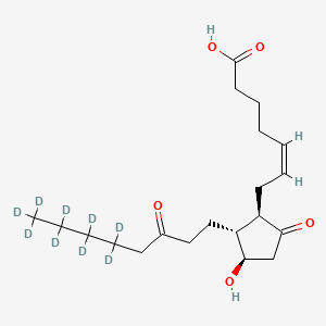 molecular formula C20H32O5 B10820543 13,14-Dihydro-15-keto-PGE2-d9 