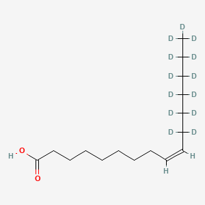 molecular formula C16H30O2 B10820593 Palmitoleic acid-d13 