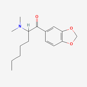 molecular formula C16H23NO3 B10820625 N,N-dimethyl Heptylone (hydrochloride) 