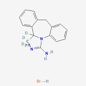 molecular formula C16H16BrN3 B10820647 Epinastine-13C,d3 (hydrobromide) 