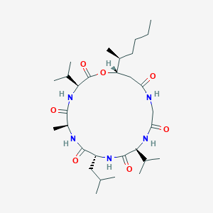 molecular formula C30H53N5O7 B10820731 Chrysogeamide A 