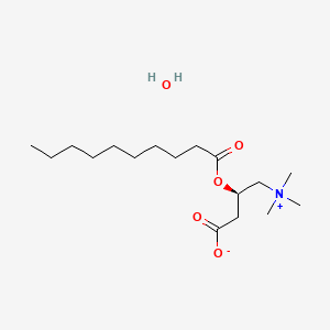 molecular formula C17H35NO5 B10820777 Decanoyl-L-carnitine (hydrate) 