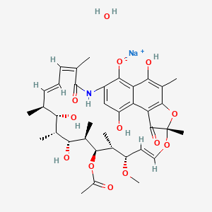 molecular formula C37H48NNaO13 B10820813 Rifamycin SV (sodium salt hydrate) 