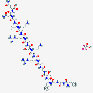 molecular formula C81H130F3N27O24 B10820845 Nociceptin Trifluoroacetic Acid Salt 