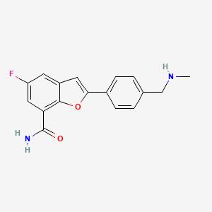 molecular formula C17H15FN2O2 B10820881 Mefuparib CAS No. 1392502-82-7