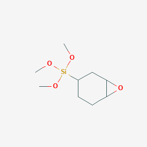 molecular formula C9H18O4Si B108209 Trimethoxy-7-oxabicyclo[4.1.0]hept-3-ylsilane CAS No. 17139-83-2
