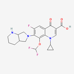 molecular formula C21H22F3N3O4 B10820905 Chinfloxacin 