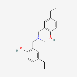 molecular formula C19H25NO2 B10820942 N, N-bis (5-ethyl-2-hydroxybenzyl) methylamine 