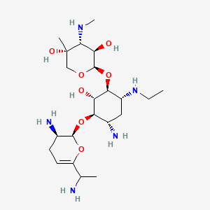 molecular formula C22H43N5O7 B10820947 Vertilmicin CAS No. 59711-97-6