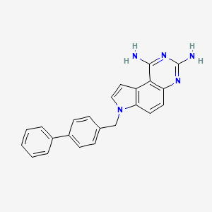 molecular formula C23H19N5 B10820957 Irresistin-16 