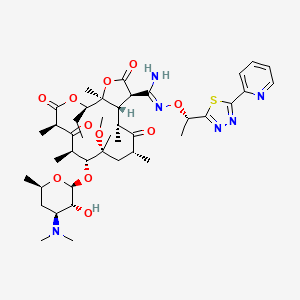 molecular formula C42H62N6O11S B10820999 Nafithromycin CAS No. 1691240-78-4