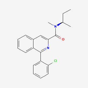 molecular formula C21H21ClN2O B10821091 N-[(2r)-Butan-2-Yl]-1-(2-Chlorophenyl)-N-Methylisoquinoline-3-Carboxamide 