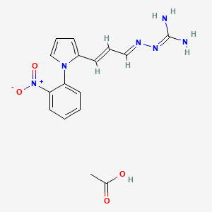 molecular formula C16H18N6O4 B10821138 Resomelagon acetate CAS No. 1809420-72-1