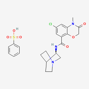molecular formula C23H26ClN3O6S B10821161 Arazasetron besylate CAS No. 2025360-91-0