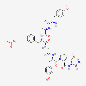 molecular formula C42H54N8O12 B10821182 Dermorphin (acetate) 