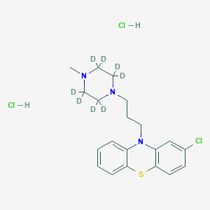 molecular formula C20H26Cl3N3S B10821203 Prochlorperazine-d8 (hydrochloride) 