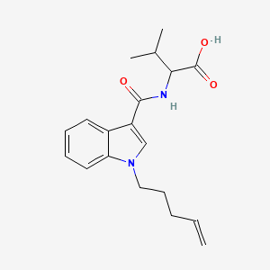 molecular formula C19H24N2O3 B10821209 MMB-4en-PICA butanoic acid metabolite 