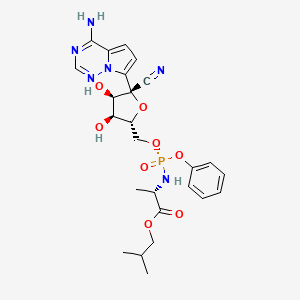molecular formula C25H31N6O8P B10821274 Remdesivir methylpropyl ester analog 
