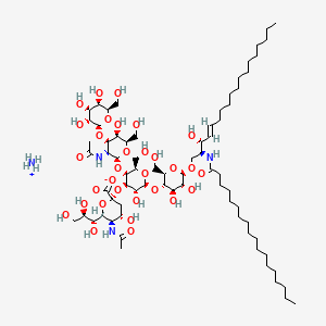 molecular formula C73H134N4O31 B10821410 Ganglioside GM1 (ovine) (ammonium salt) 