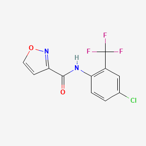 molecular formula C11H6ClF3N2O2 B10821511 inhibitor CB3 