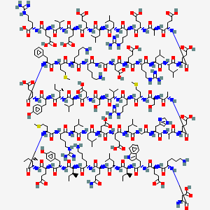 molecular formula C301H485N79O94S3 B10821577 H-Asp-Lys-Glu-Trp-Ile-Leu-Gln-Lys-Ile-Tyr-Glu-Ile-Met-Arg-Leu-Leu-Asp-Glu-Leu-Gly-His-Ala-Glu-Ala-Ser-Met-Arg-Val-Ser-Asp-Leu-Ile-Tyr-Glu-Phe-Met-Lys-Lys-Gly-Asp-Glu-Arg-Leu-Leu-Glu-Glu-Ala-Glu-Arg-Leu-Leu-Glu-Glu-Val-Glu-Arg-OH 