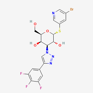 molecular formula C19H16BrF3N4O4S B10821601 Selvigaltin CAS No. 1978336-95-6