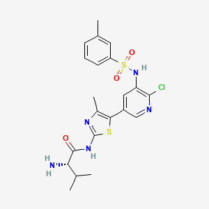 molecular formula C21H24ClN5O3S2 B10821712 Chmfl-PI3KD-317 