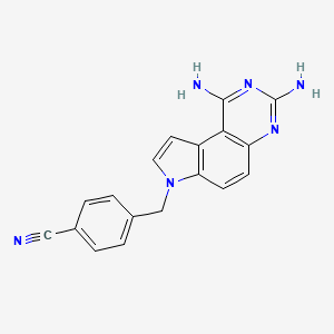 molecular formula C18H14N6 B10821737 Antibacterial agent 27 