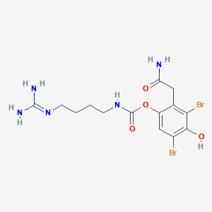 molecular formula C14H19Br2N5O4 B10821755 Clavatadine B 