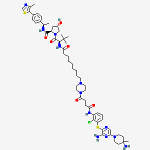 molecular formula C56H79ClN12O6S2 B10821828 SHP2 protein degrader-2 
