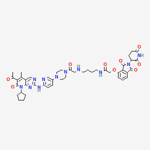 molecular formula C45H51N11O9 B10821831 YX-2-107 