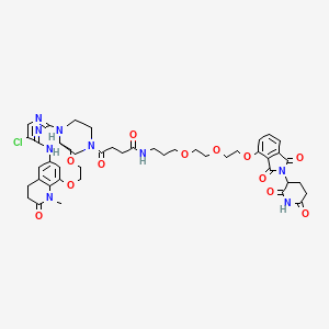molecular formula C45H52ClN9O12 B10821910 Bcl6 protac 1 