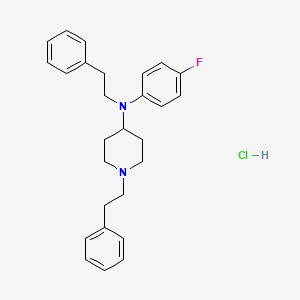 molecular formula C27H32ClFN2 B10821919 para-fluoro Phenethyl 4-ANPP (hydrochloride) 