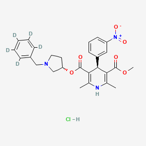 molecular formula C27H30ClN3O6 B10821926 Barnidipine-d5 (hydrochloride) 