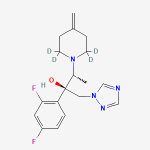 molecular formula C18H22F2N4O B10821928 Efinaconazole-d4 