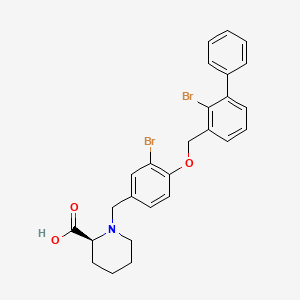 molecular formula C26H25Br2NO3 B10821965 PD-1/PD-L1-IN-36 