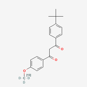 molecular formula C20H22O3 B10821986 Avobenzone-13C-d3 