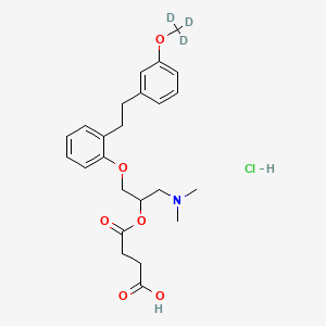 molecular formula C24H32ClNO6 B10821988 Sarpogrelate-d3 (hydrochloride) 