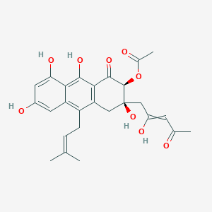 molecular formula C26H28O9 B10822011 Neosartoricin 