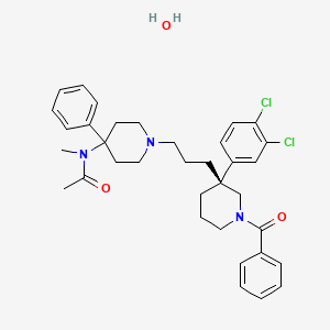 molecular formula C35H43Cl2N3O3 B10822062 Osanetant (hydrate) 