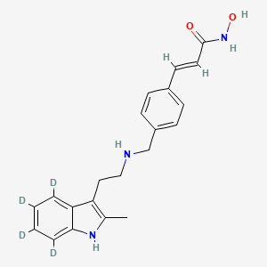 molecular formula C21H23N3O2 B10822103 Panobinostat-d4 