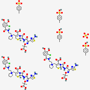 molecular formula C118H136Cl3N21O46S11 B10822154 Cefiderocol Sulfate Tosylate CAS No. 2135543-94-9