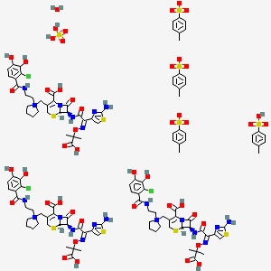 molecular formula C118H138Cl3N21O47S11 B10822250 Cefiderocol tosilate sulfate hydrate 